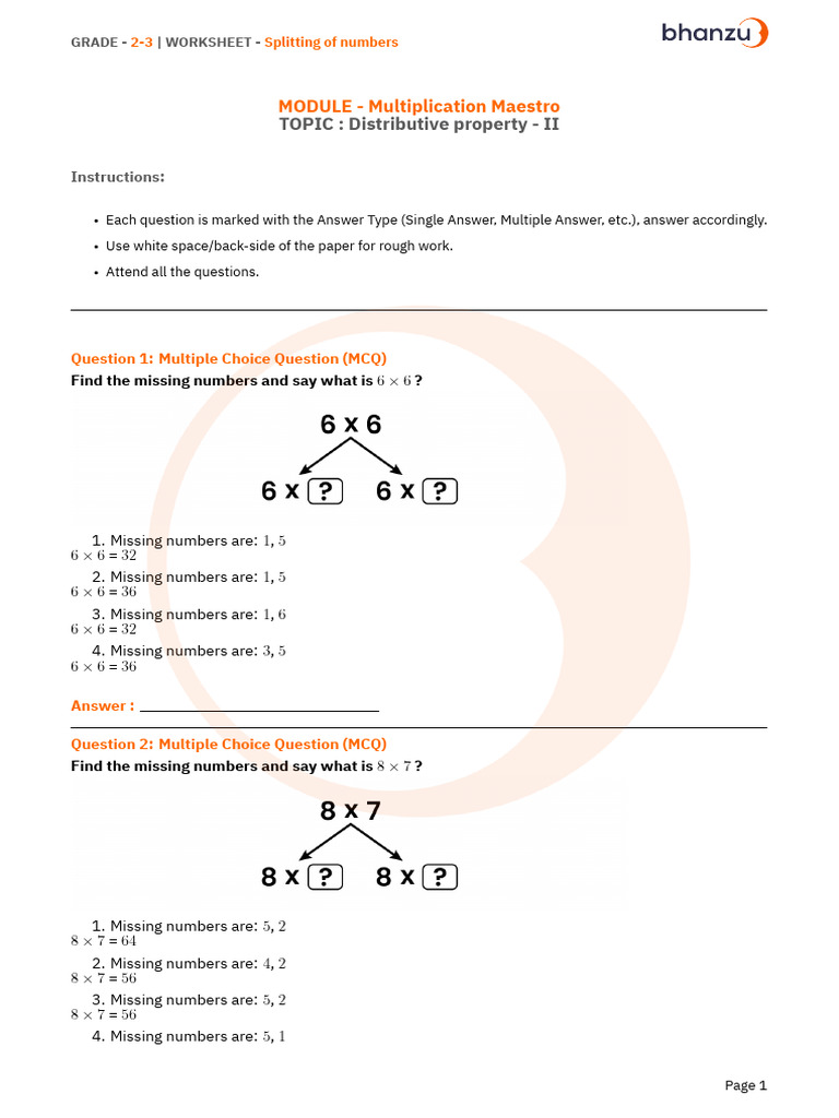Prefix 785b4b5d1708521490739 - Name W Splitting of Numbers | PDF ...
