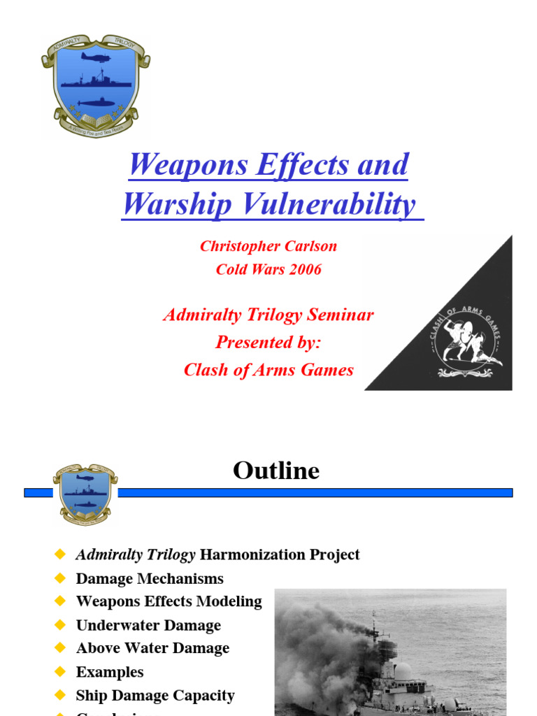 Harmonizing Naval Weapon Damage Models | PDF | Bomb | Shell (Projectile)
