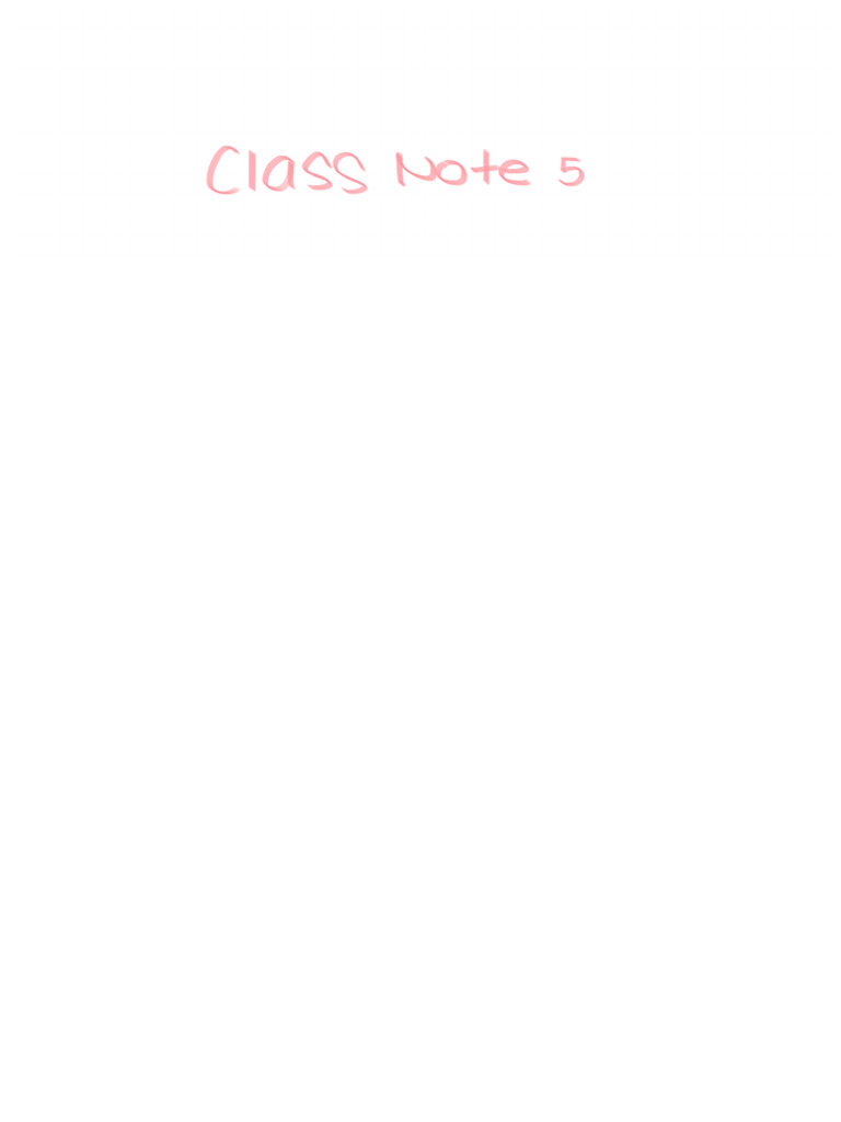Class Note 5 | PDF