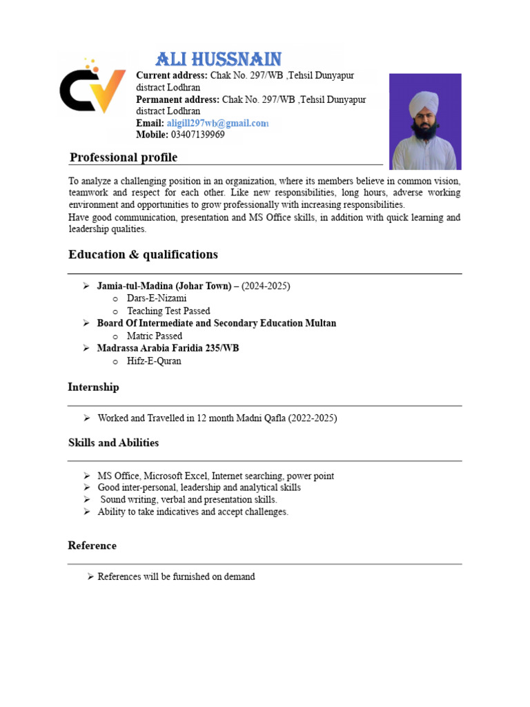 Updated CV Ali | PDF