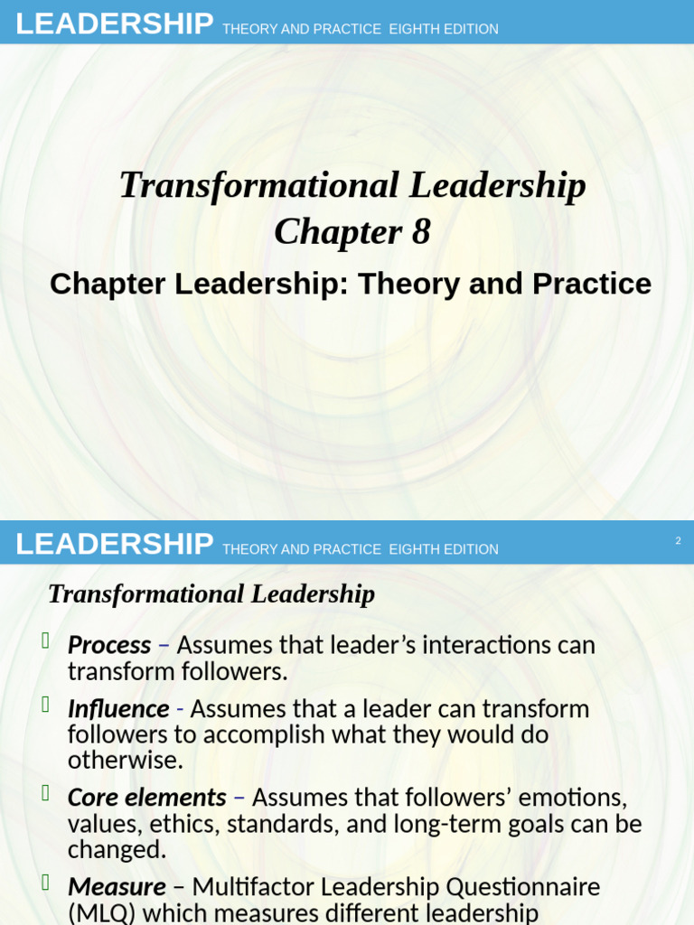 Transformational Leadership Insights | PDF | Leadership ...