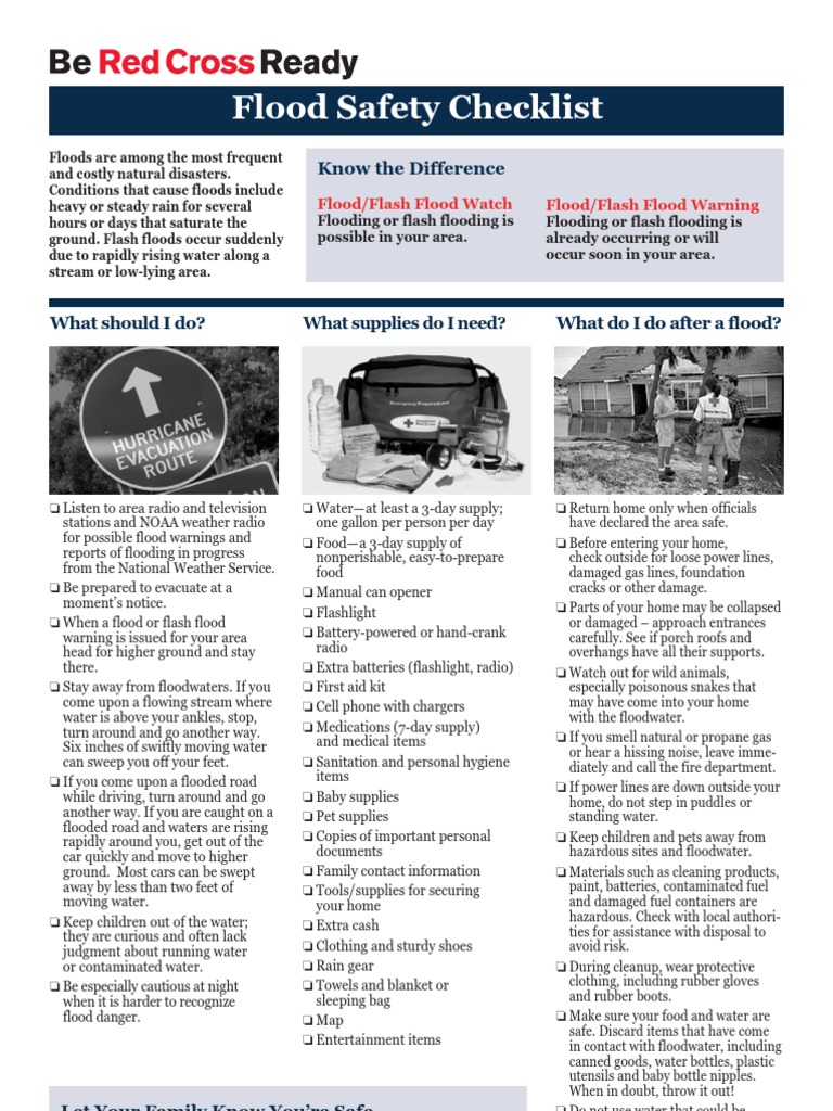 Flood Safety and Preparedness Guide | PDF | Water | Waste