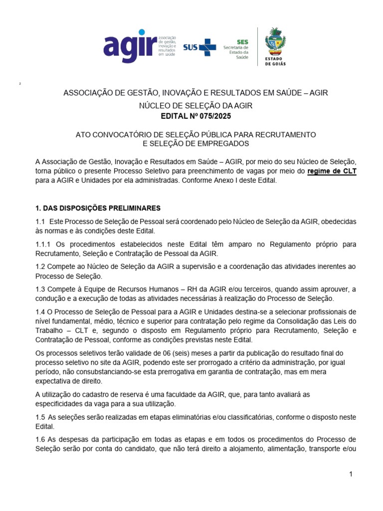 Associação de Gestão, Inovação E Resultados em Saúde Agir | PDF ...