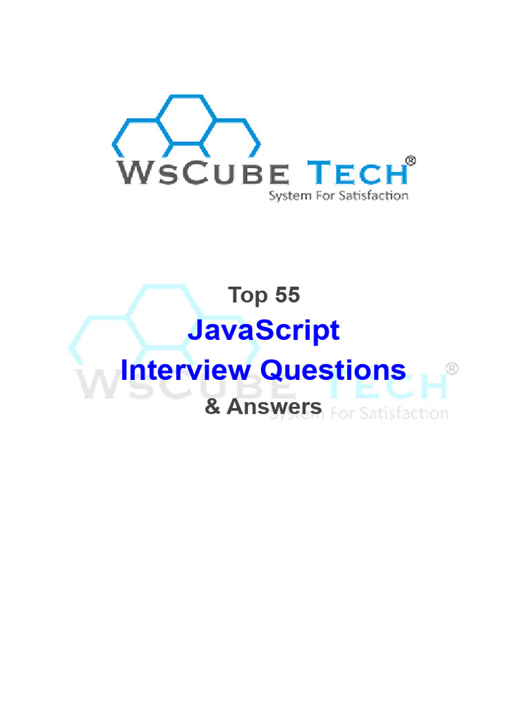 Top 55 JavaScript Interview Questions | PDF | Java Script | World Wide Web