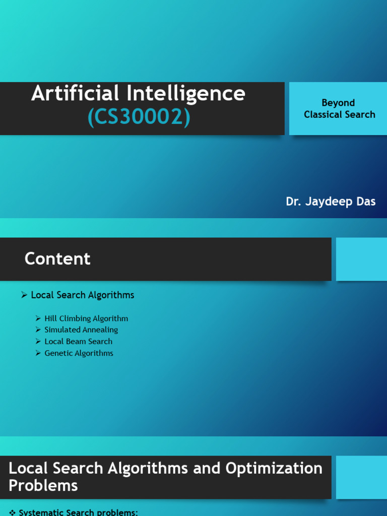 Local Search Algorithms Overview | PDF | Mathematical Optimization ...