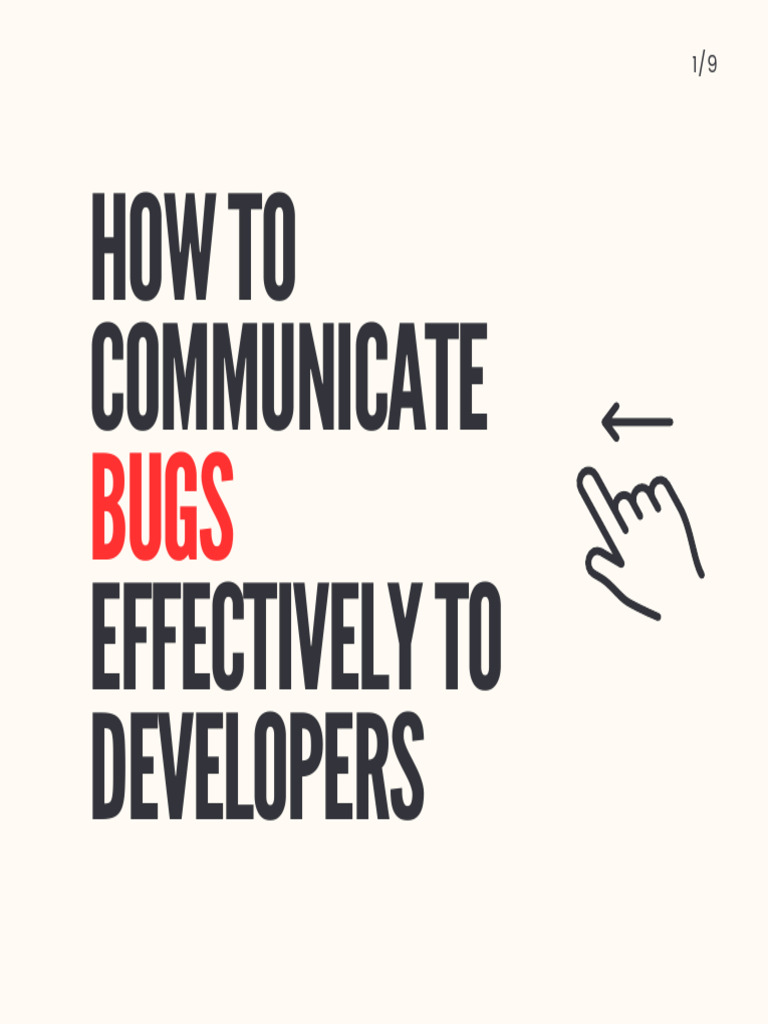 How To Communicate Bugs Effectively To Developers 1743215567 | PDF