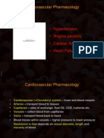 Cardiovascular Pharmacology: - Hypertension - Angina Pectoris - Cardiac Arrhythmias - Heart Failure