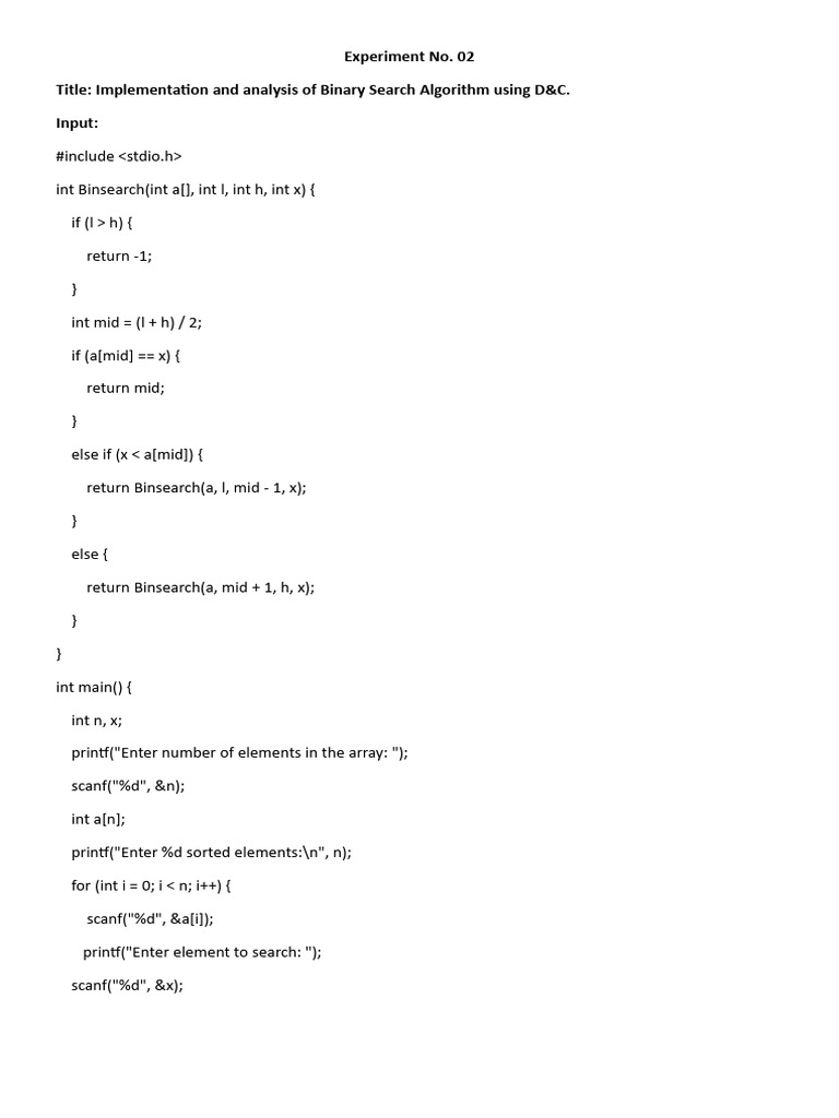 Aoa Exp 2 N | PDF