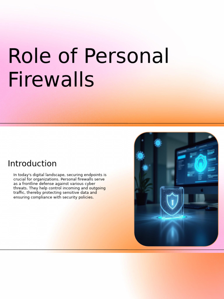 Importance of Personal Firewalls | PDF | Security | Computer Security