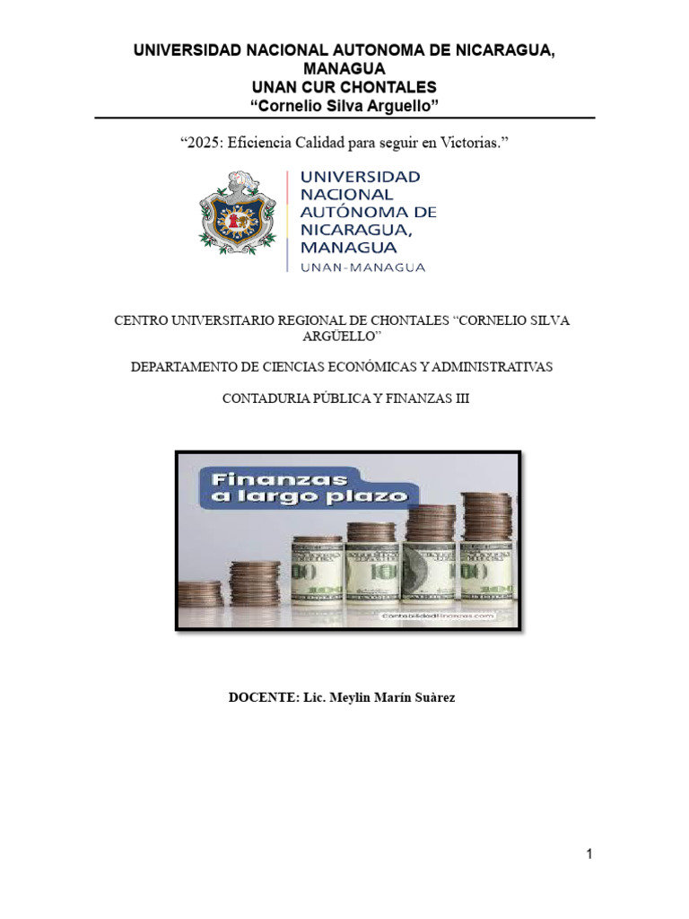 Material de Finanzas A Largo Plazo | PDF | Estudio de factibilidad ...
