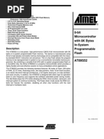 8-Bit Microcontroller With 8K Bytes In-System Programmable Flash