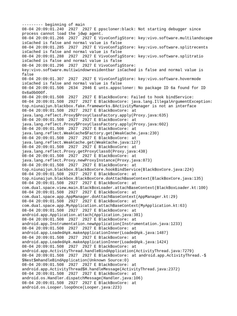 Debugging Errors in Android App Logs | PDF | Java Platform | Operating ...
