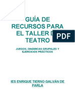 Guía de Recursos para El Taller de Teatro