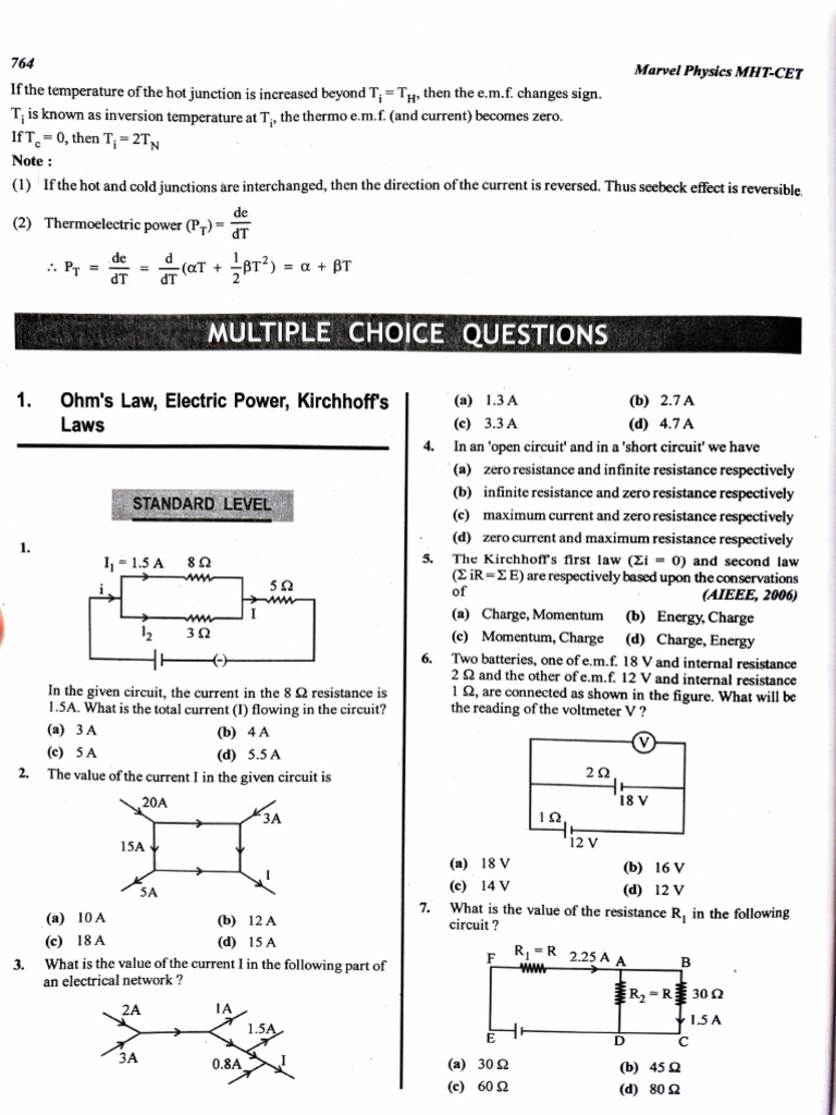 Current Electricity Pdf 2 Pdf