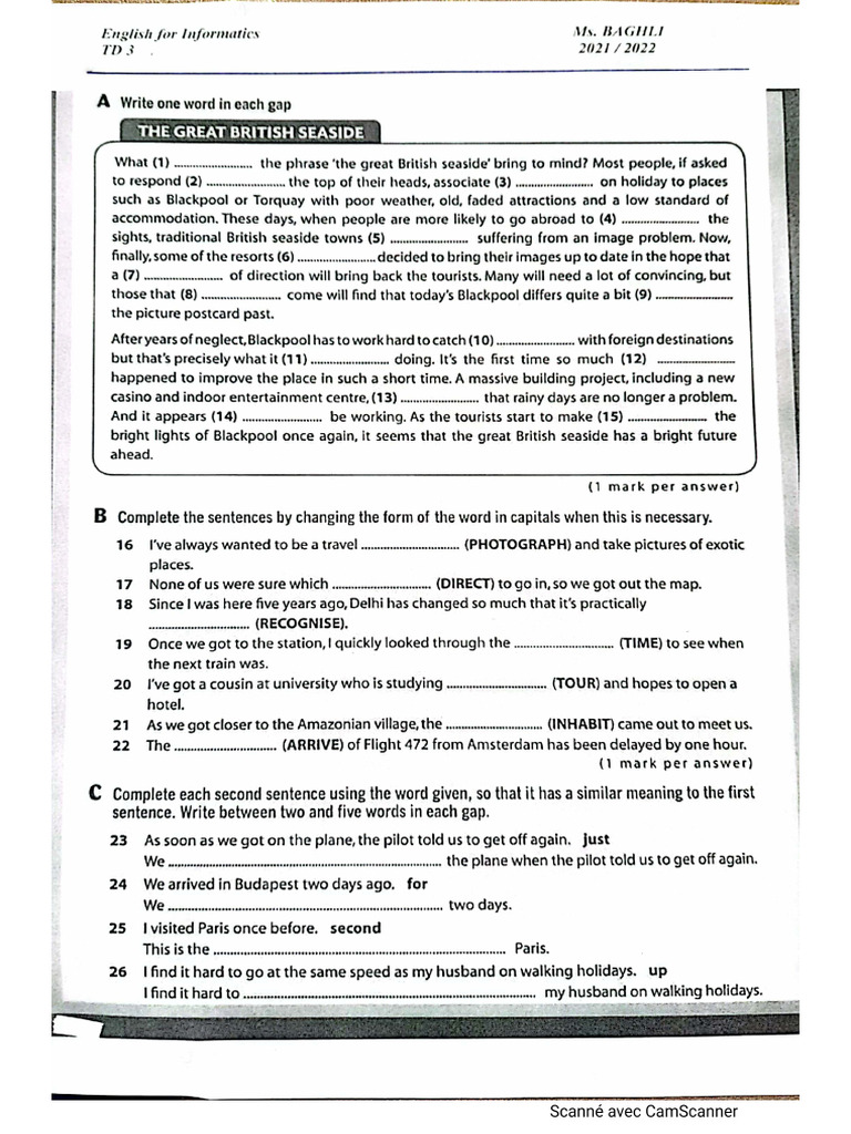 TD 3 Practice | PDF