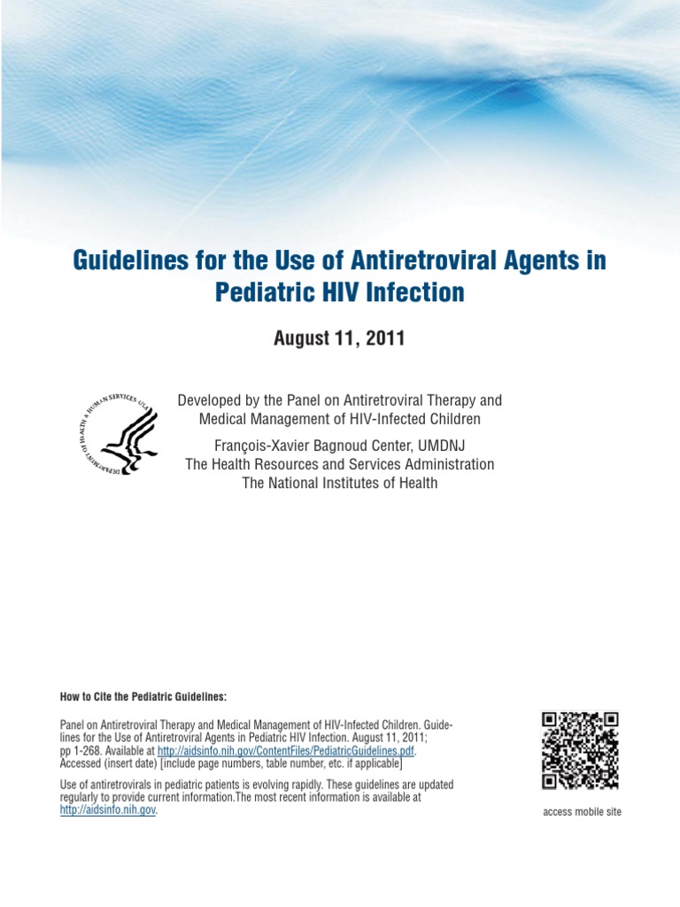 Pediatric HIV Antiretroviral Guidelines | PDF | Management Of Hiv/Aids ...