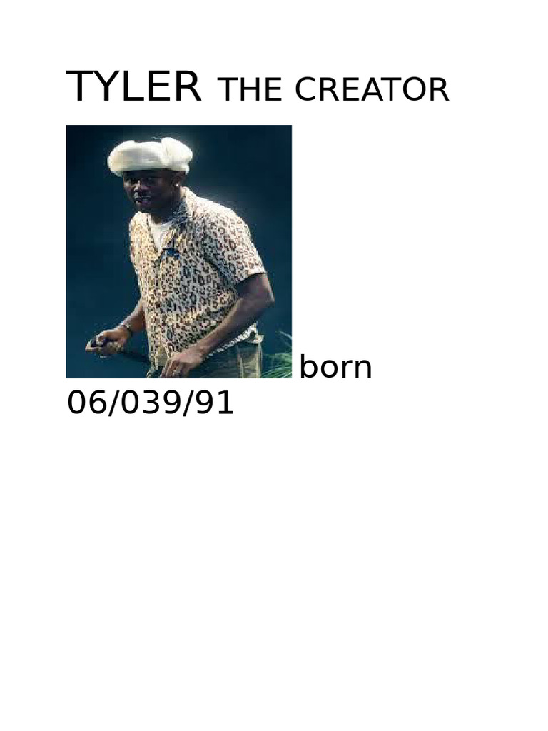 Tyler The Creator | PDF