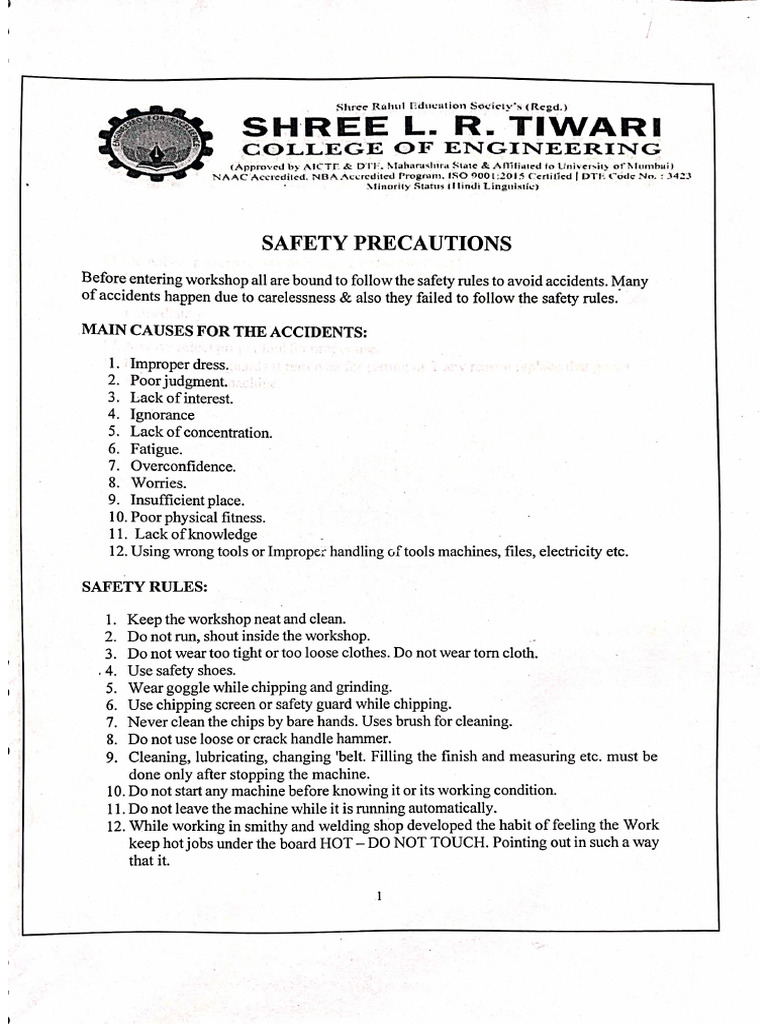 Safety Precautions | PDF