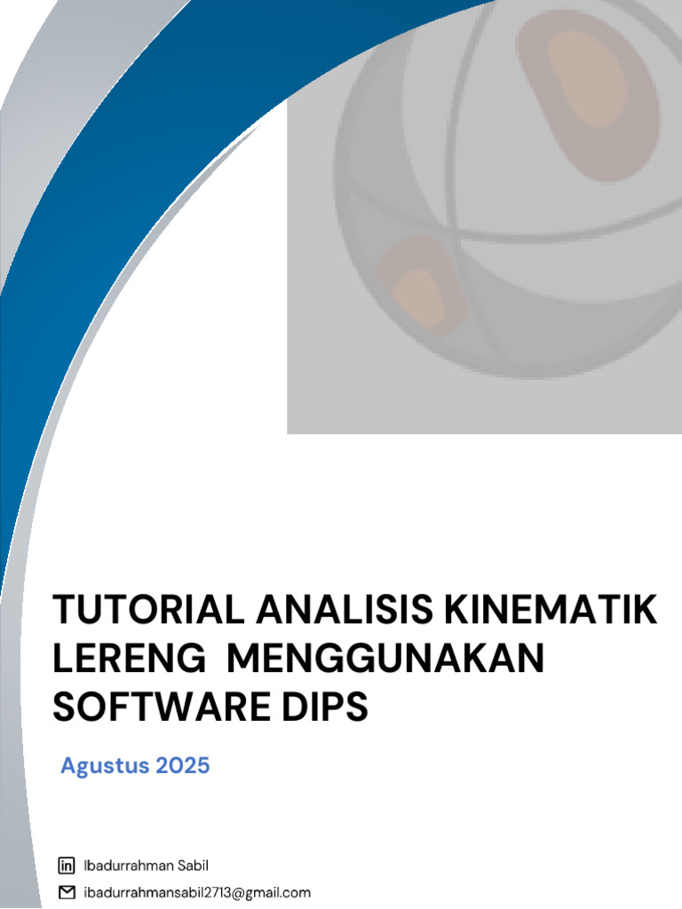 Tutorial Kinematik Lereng dengan Dips | PDF