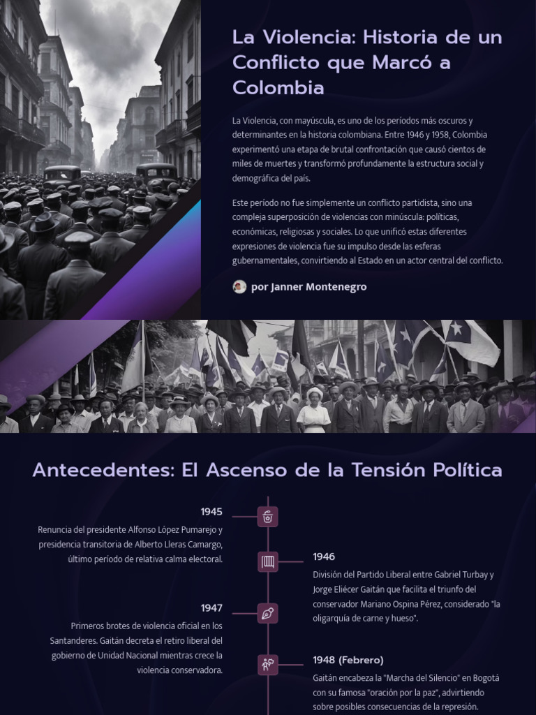 Historia de La Violencia en Colombia | PDF