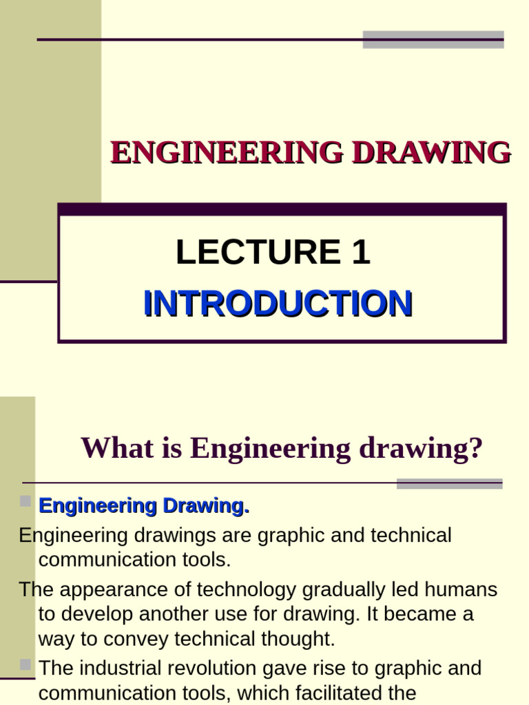 Lecture 1 - Drawing Tools | PDF | Technical Drawing | Drawing