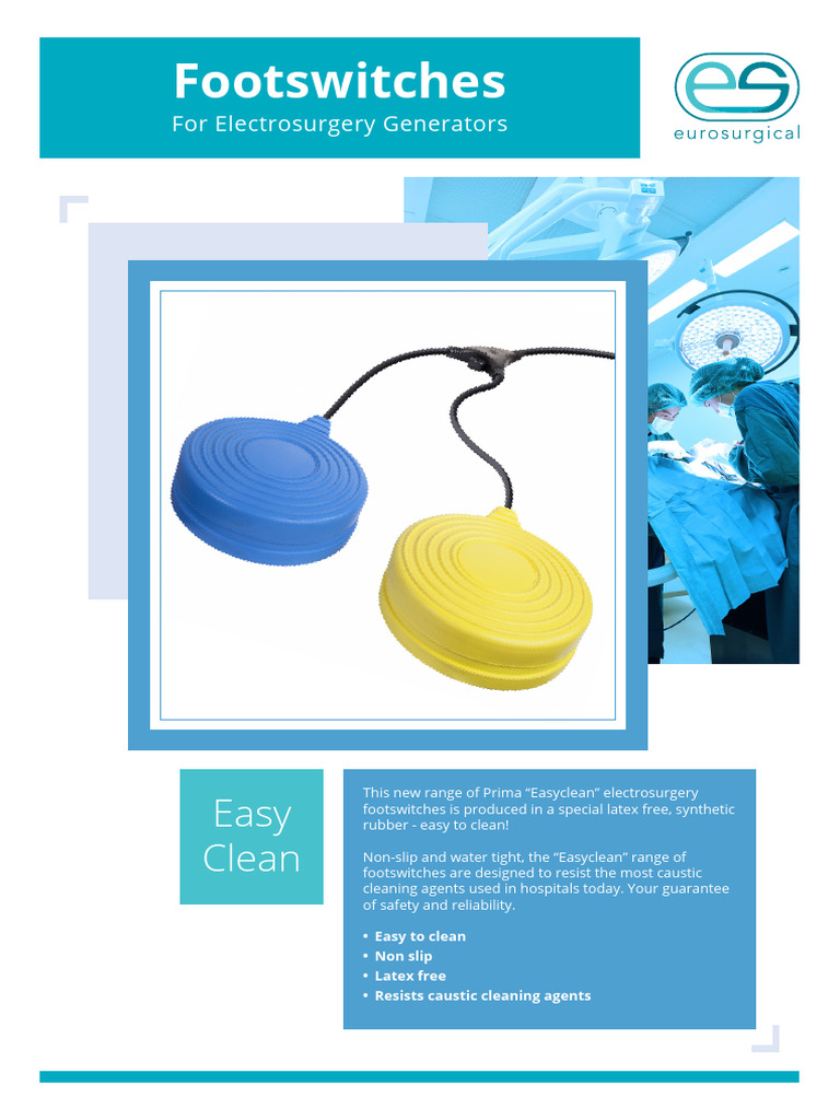 Easyclean Electrosurgery Footswitches | PDF | Medical Procedures