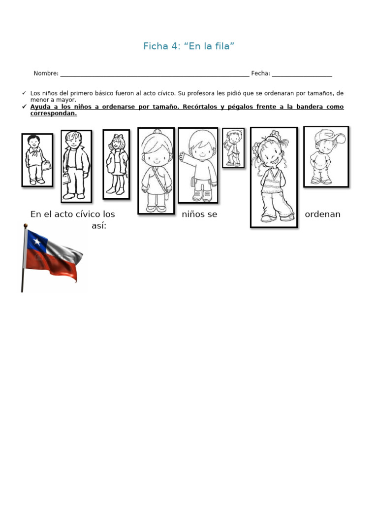 Ficha 4 OA 3 Clase 1 | PDF