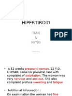 HIPERTIROIDISM PREGNANCY SYMPTOMS DIAGNOSIS