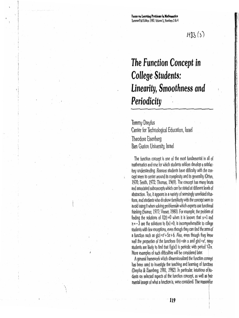 Understanding Function Concepts in College | PDF | Function ...