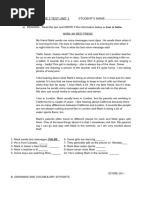 Project Explore 3 Unit 5 Revision Test | PDF | Home & Garden