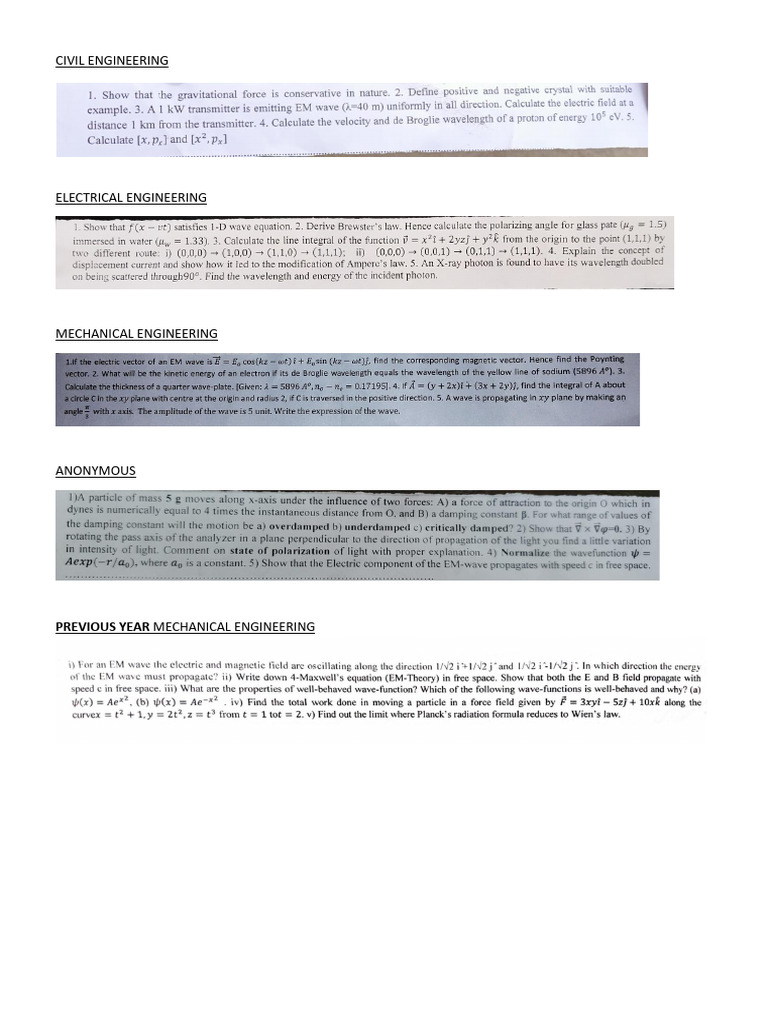 Physics Internal QPs | PDF