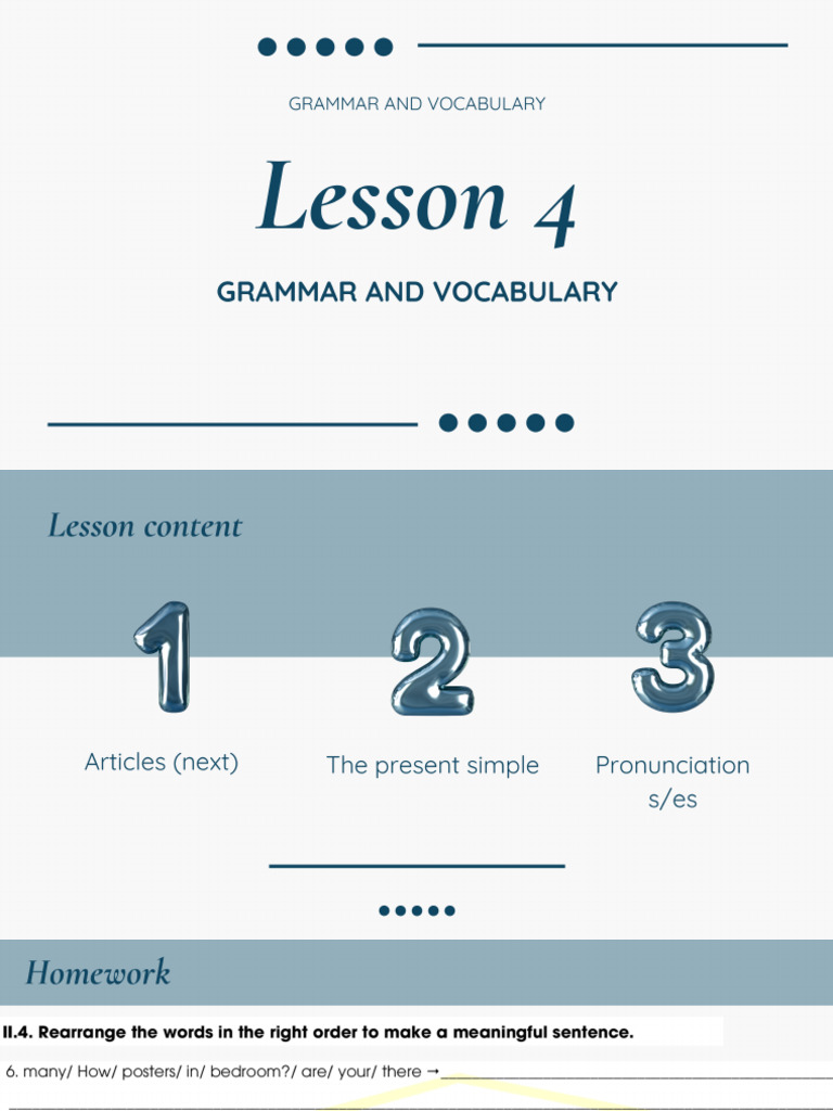 Lesson 4 | PDF