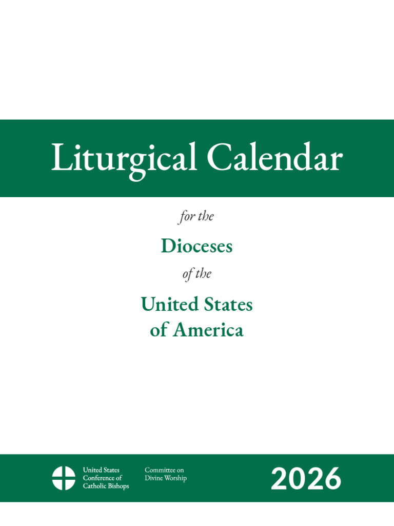2026 Usccb Ordo PDF Liturgical Year Lectionary