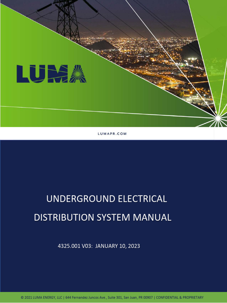 Underground Electrical Distribution Manual | PDF | Insulator ...