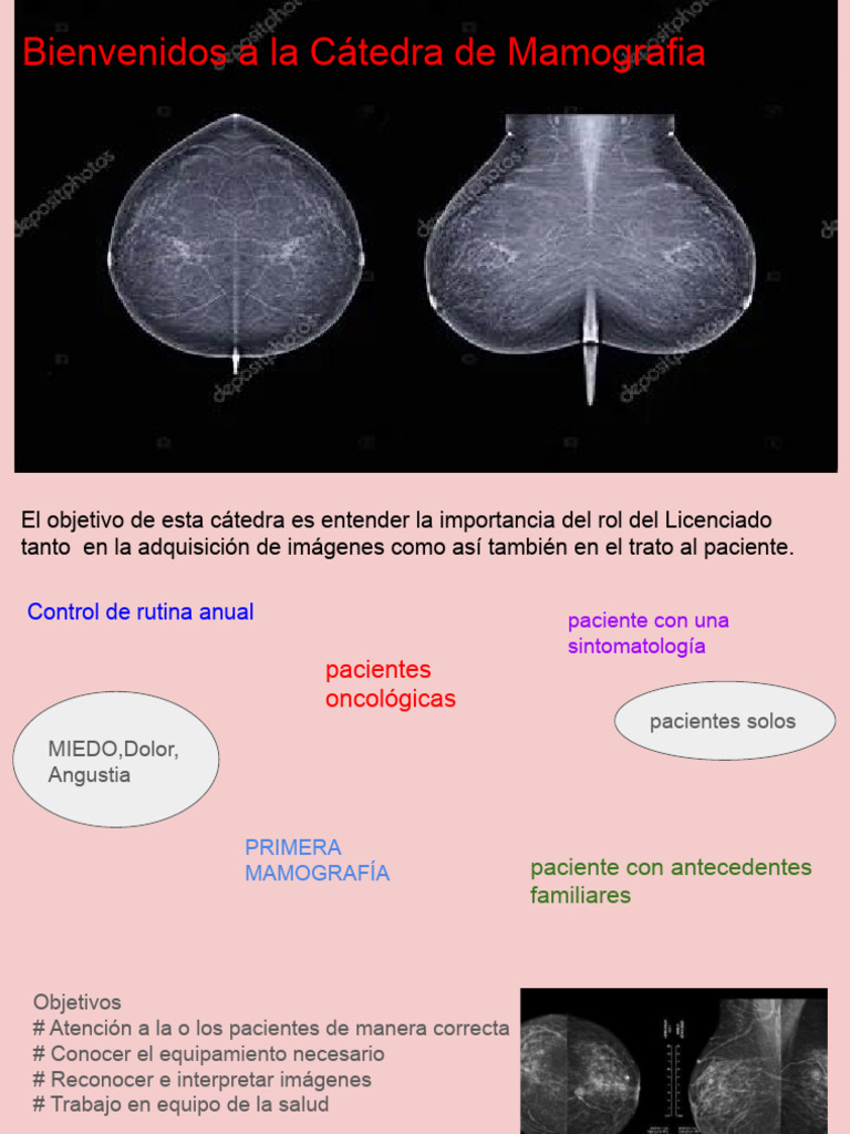Importancia de la Mamografía en Salud | PDF | Mamografía | Rayo X