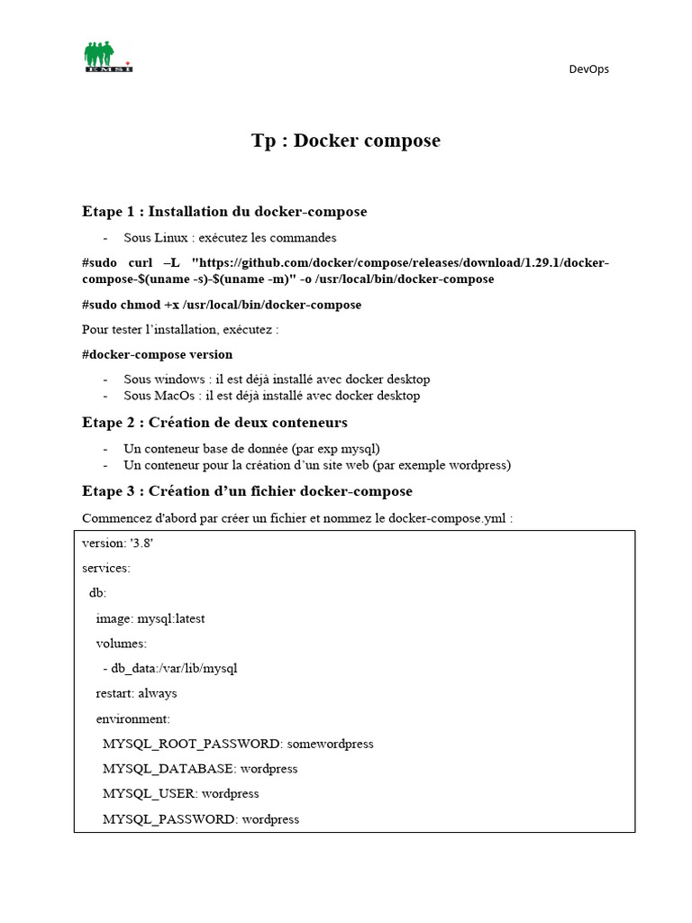 Guide pratique sur Docker Compose | PDF | Logiciel | Logiciel système
