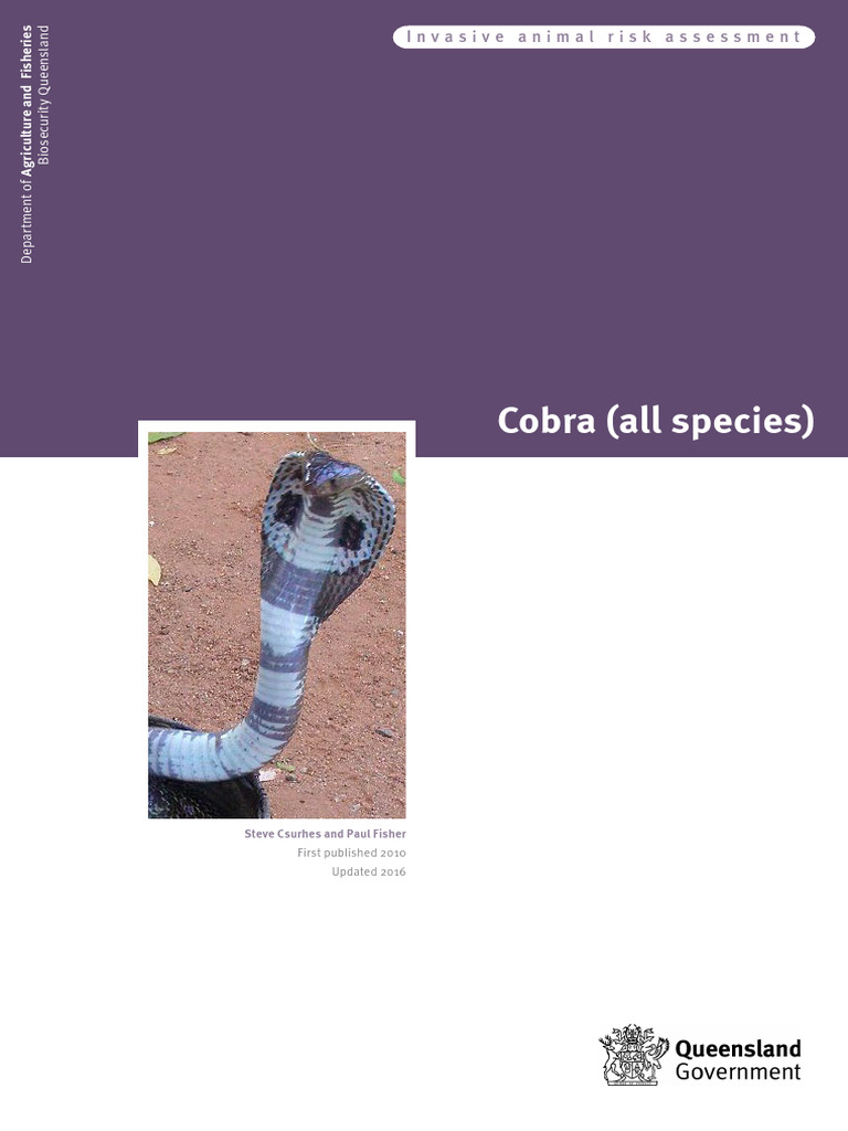 Picture of IPA Cobra Risk Assessment | PDF | Habitat | Snake