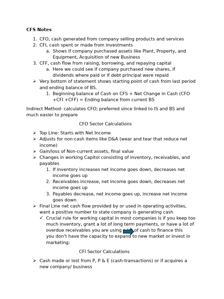 CFS Notes | PDF