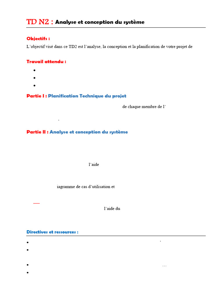 Analyse et Conception Système Web TD N2 | PDF