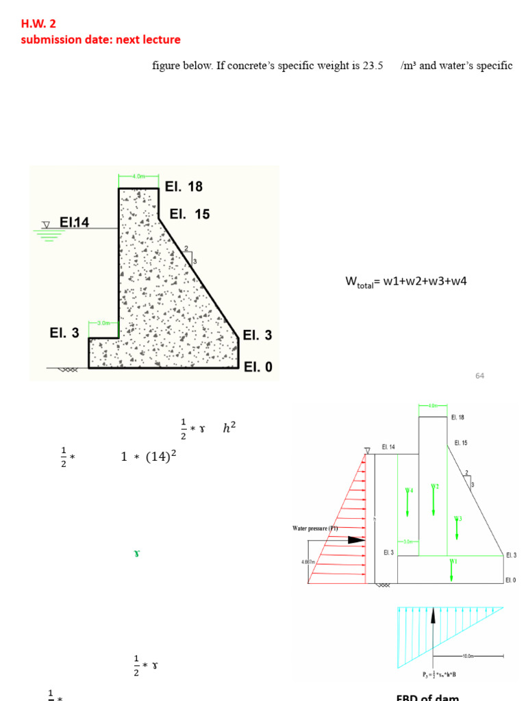 Gravity Dam Stability Analysis | PDF | Mechanics | Civil Engineering