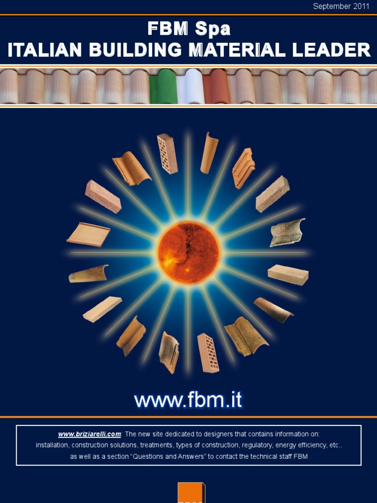 FBM Italian Building Materials Overview | PDF | Components | Building
