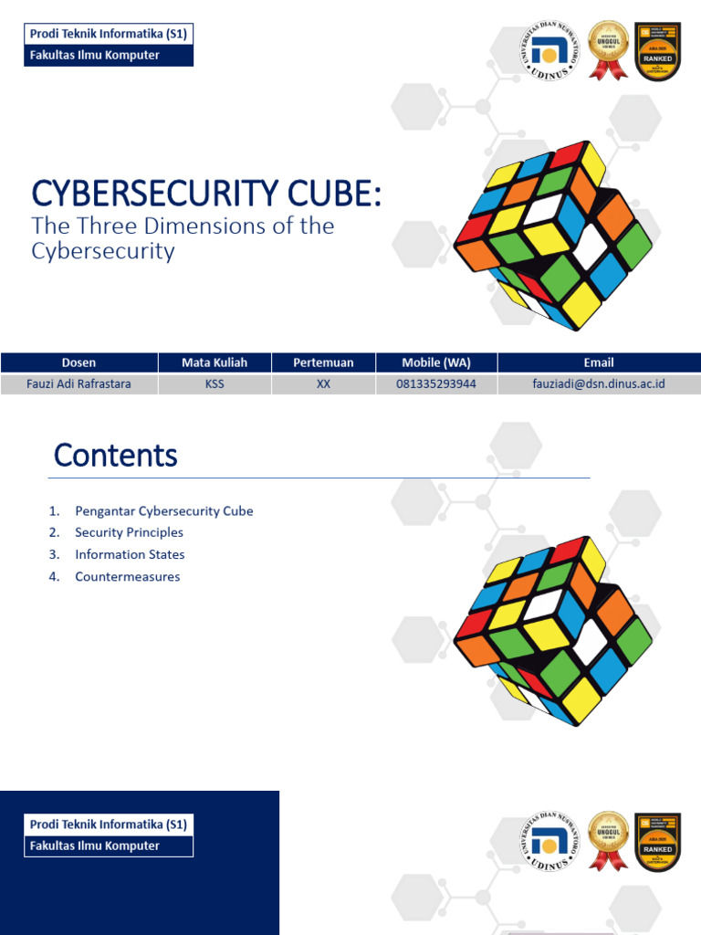 Cybersecurity Cube | PDF