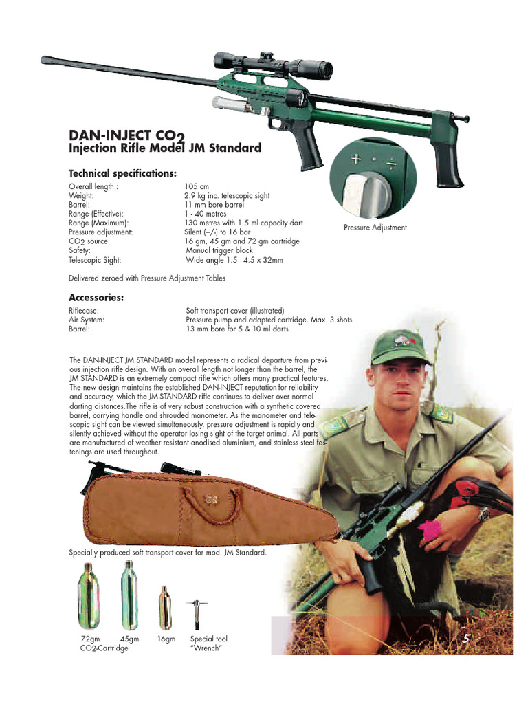 DAN-INJECT JM Standard Rifle Specs | PDF