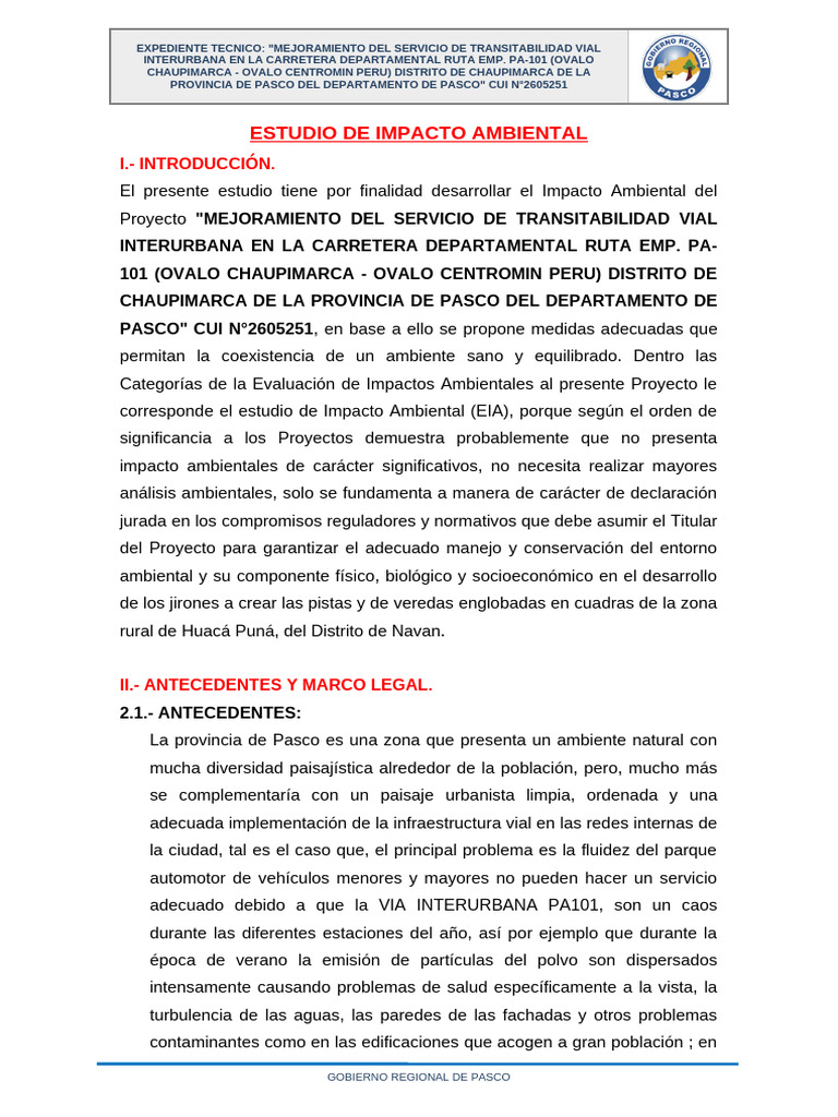 4.10. Estudio de Impacto Ambiental | PDF | Residuos | Evaluación de ...