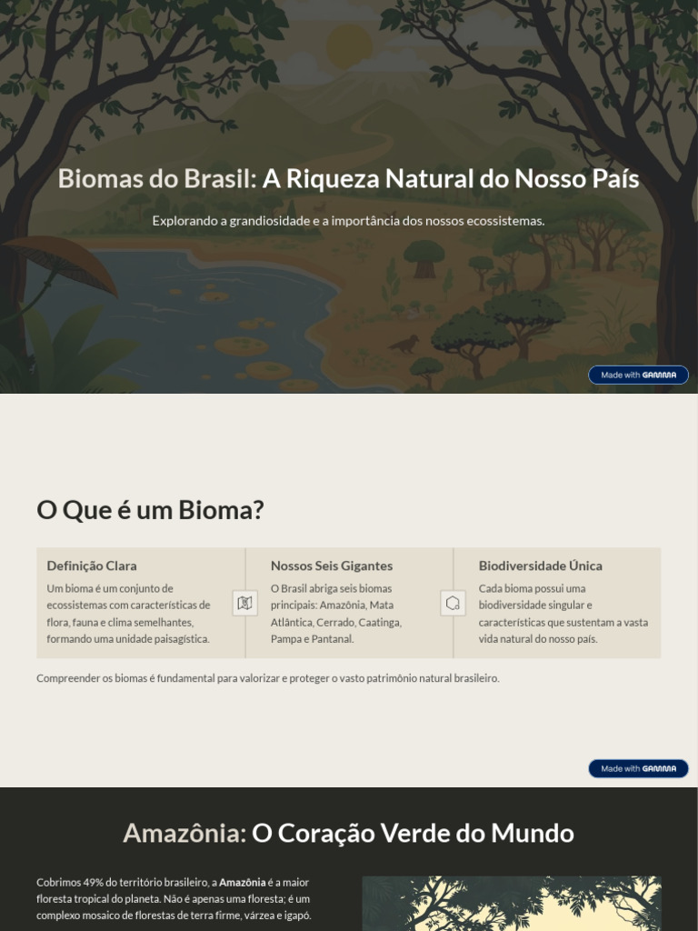 Biomas Brasileiros: Riqueza e Desafios | PDF | Biodiversidade ...