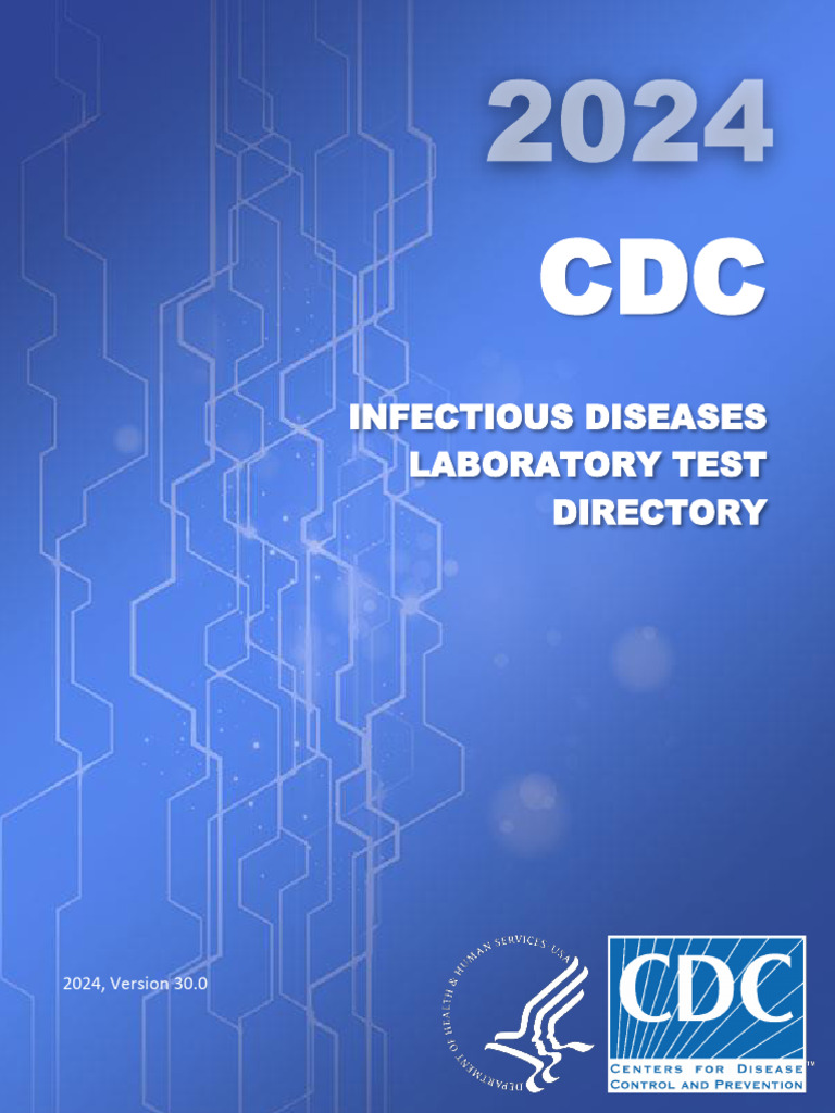 CDC Infectious Diseases Test Directory 2024 | PDF | Centers For Disease ...