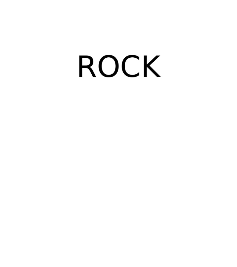 Rock | PDF