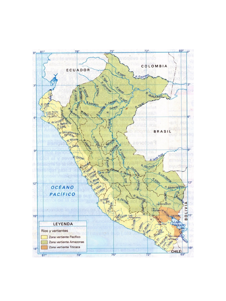 Principales Ríos del Perú y su Hidrografía | PDF | Ecologia Acuatica ...