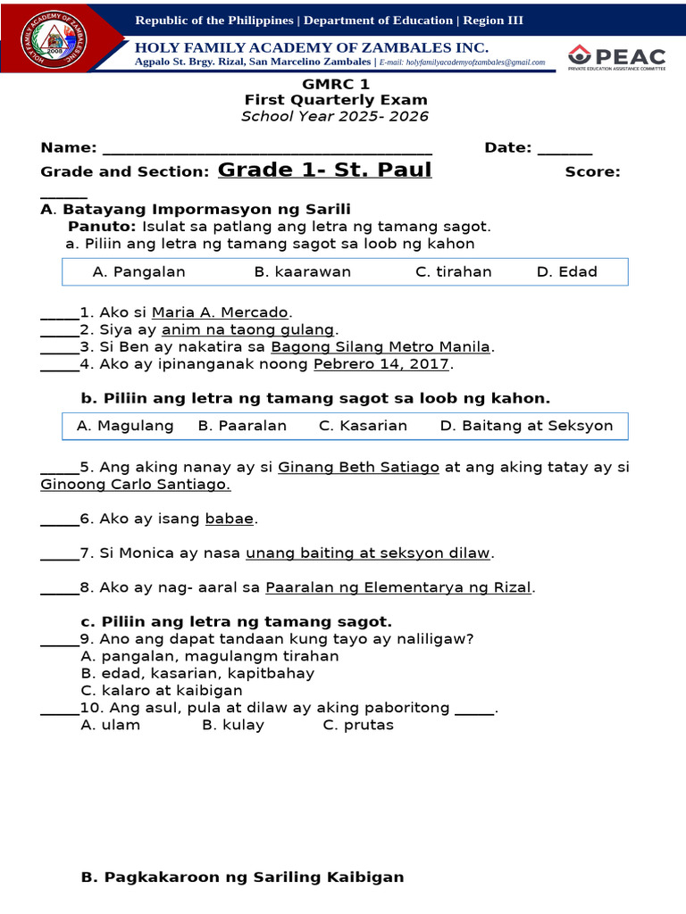 GMRC 1 | PDF