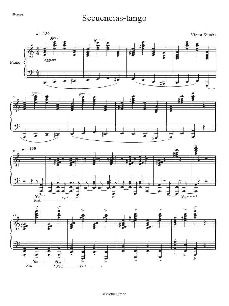 Secuencias Tango - Piano | PDF